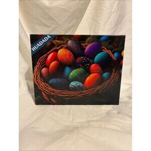 Colorful Easter Egg Basket 1000 piece puzzle